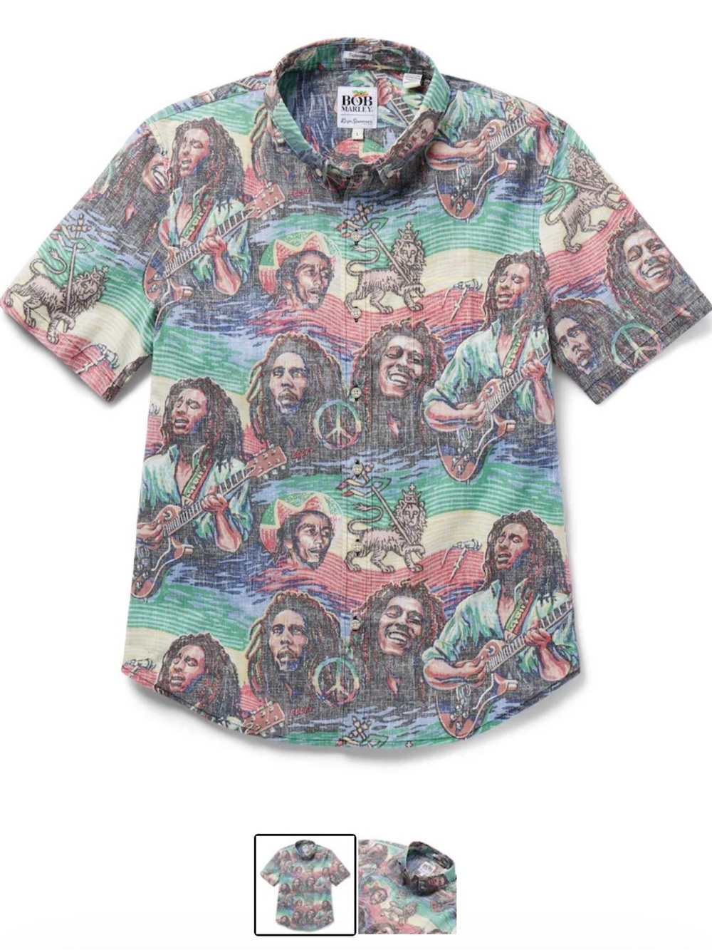 Bob Marley Reyn Spooner Tailored Button-Down Shirt